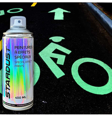 Tinta fosforescente para estradas e ciclovias