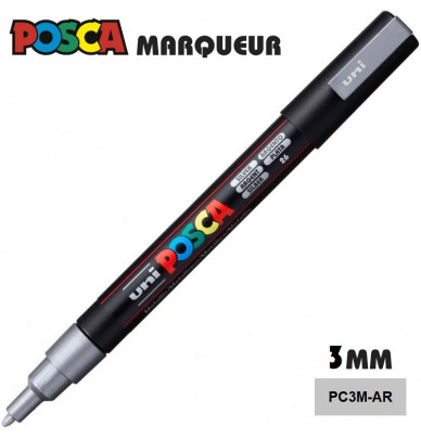 Marcador de tinta POSCA – ponta fina 1,2 mm em 4 cores