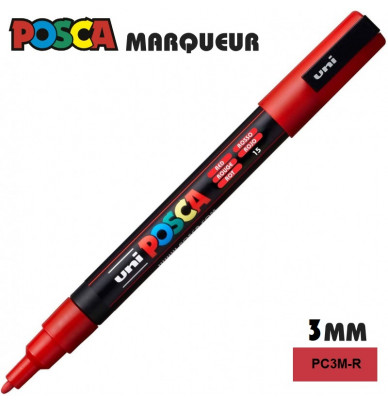 Marcador de tinta POSCA – ponta fina 1,2 mm em 4 cores