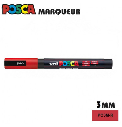 Marcador de tinta POSCA – ponta fina 1,2 mm em 4 cores