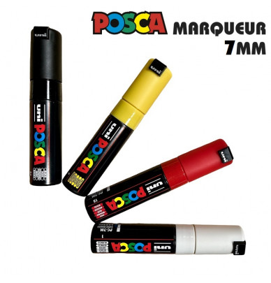 Marcador de tinta POSCA – feltro com ponta de 5 mm de largura em 4 cores