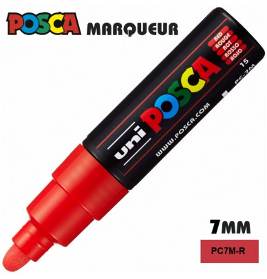 Marcador de tinta POSCA – feltro com ponta de 5 mm de largura em 4 cores