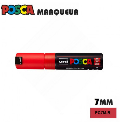 Marcador de tinta POSCA – feltro com ponta de 5 mm de largura em 4 cores