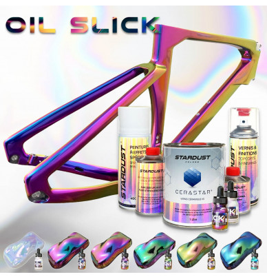 Kit de tinta de bicicleta com efeito OIL SLICK completo