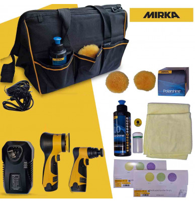 Kit Spot Repair - Novo método Mirka sem fio para lixar e lustrar