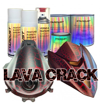 Kit completo de tinta Lava Crack para moto – cor à escolha