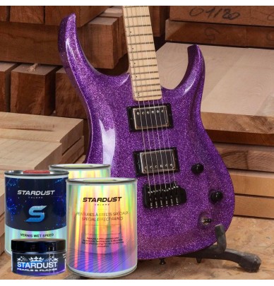 Metal Flakes Candy Glitter Paint para guitarras – Kit completo de pistola