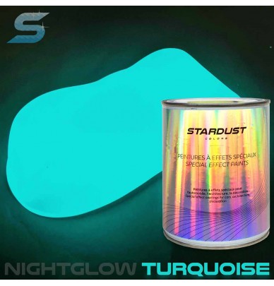 1L Peinture phosphorescente Night-glow TURQUOISE